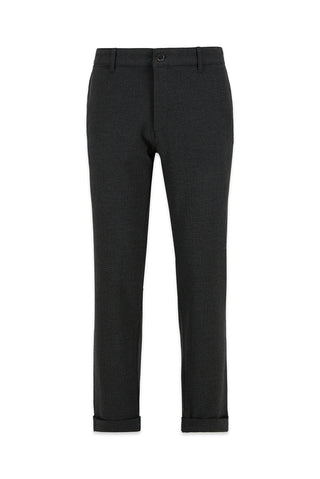  Açık Antrasit Regular Straight Fit Yan Cepli Likralı Esnek Desenli Kanvas / Chino Pantolon