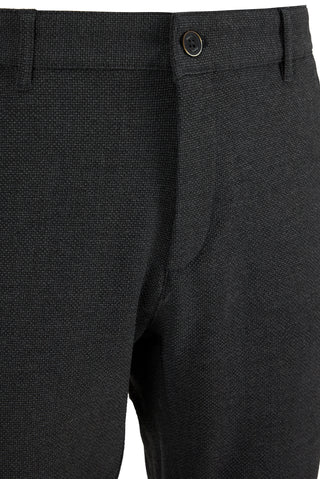  Açık Antrasit Regular Straight Fit Yan Cepli Likralı Esnek Desenli Kanvas / Chino Pantolon