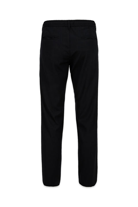 Black Regular Straight Fit Lycra Sports Pants