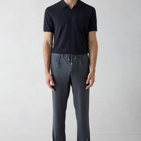 Dark Gray Regular Straight Fit Lycra Sport Pants