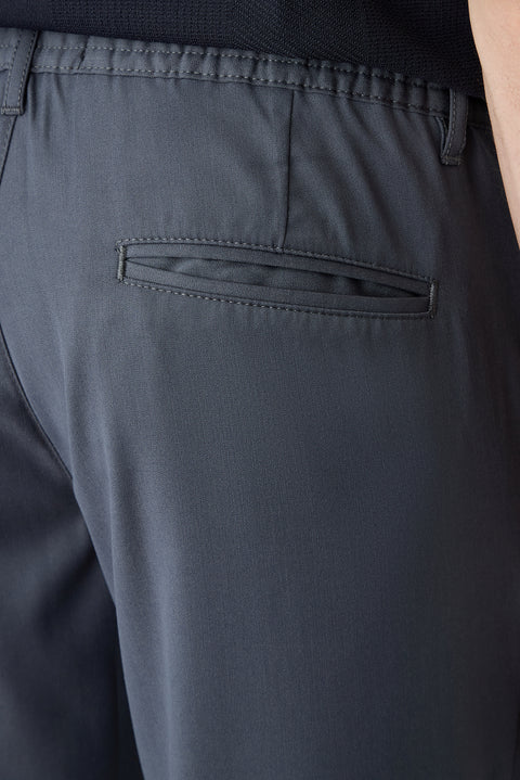 Dark Gray Regular Straight Fit Lycra Sport Pants