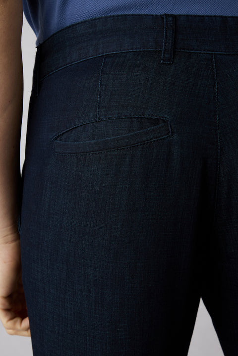 Dark Navy 6 Drop Regular Fit Standard Cut Canvas/Chino Pants