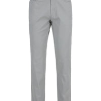 Açık Gri Relaxed Fit Rahat Kesim 5 Cep Likralı Kanvas / Chino Pantolon
