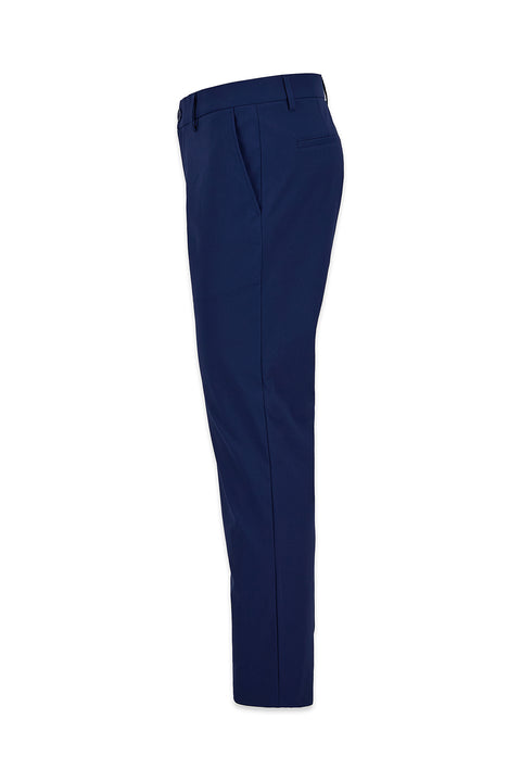 Mid-Navy Regular Fit Standard Cut Canvas / Chino Trousers