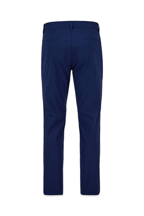 Medium Navy Slim Fit Narrow Cut Canvas / Chino Trousers