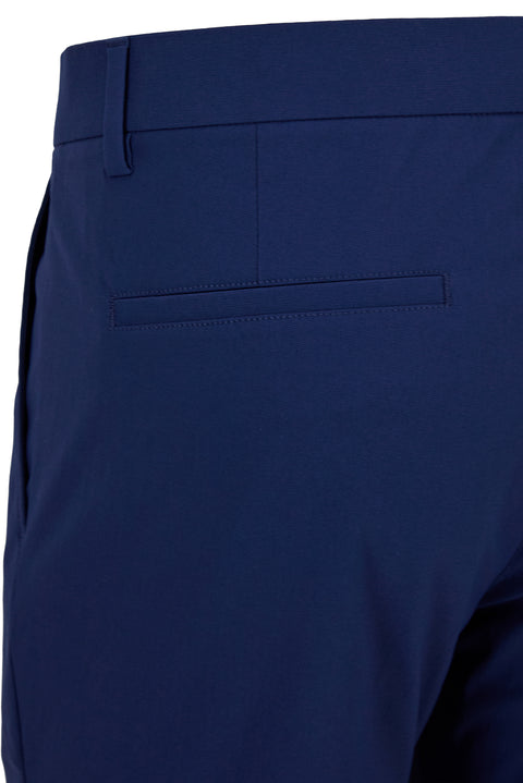 Mid-Navy Regular Fit Standard Cut Canvas / Chino Trousers