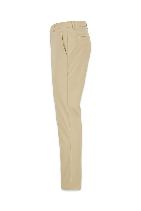 Mid-Beige Slim Fit Canvas / Chino Trousers