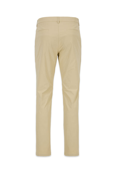 Mid Beige Regular Fit Standard Cut Canvas / Chino Trousers
