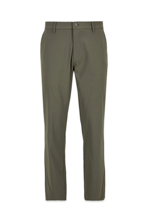Khaki Regular Fit Standard Cut Canvas / Chino Trousers
