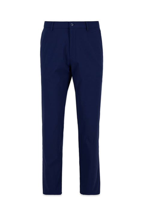 Mid-Navy Regular Fit Standard Cut Canvas / Chino Trousers