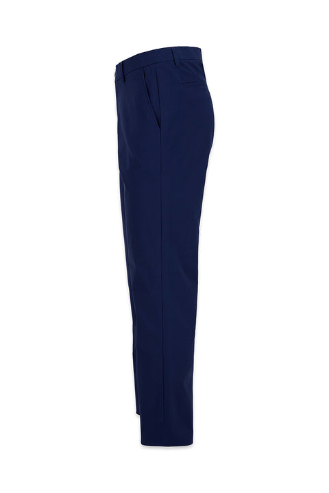 Mid-Navy Regular Fit Standard Cut Canvas / Chino Trousers