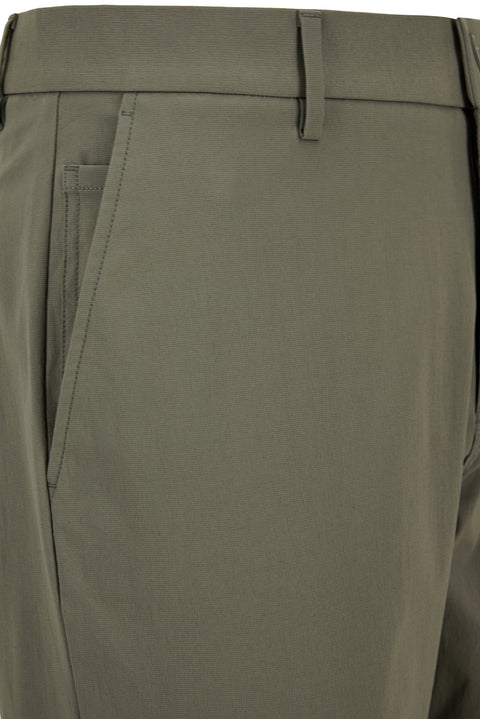 Khaki Regular Fit Standard Cut Canvas / Chino Trousers