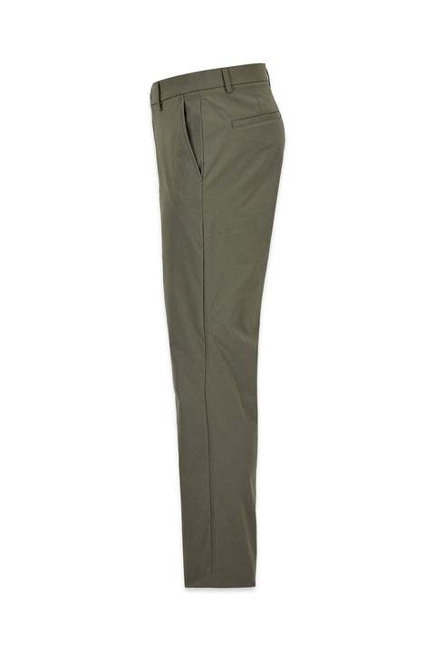 Khaki Regular Fit Standard Cut Canvas / Chino Trousers