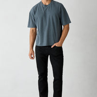 Black Slim Fit Cotton 5 Pocket Denim Trousers