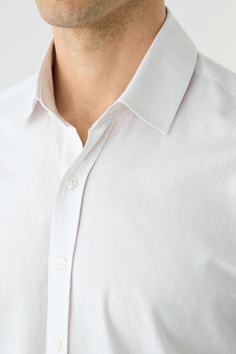 Stone Long Sleeve Slim Fit Cotton Plain Shirt