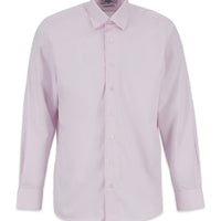 Dusty Pink Long Sleeve Regular Fit Cotton Plain Shirt