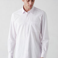Dusty Pink Long Sleeve Regular Fit Cotton Plain Shirt