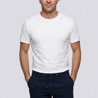 Dark Navy Regular Fit Standard Cut Elastic Waist Cotton Bermuda Shorts