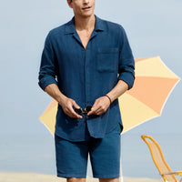 Dark Navy Regular Fit Standard Cut Bermuda Shorts
