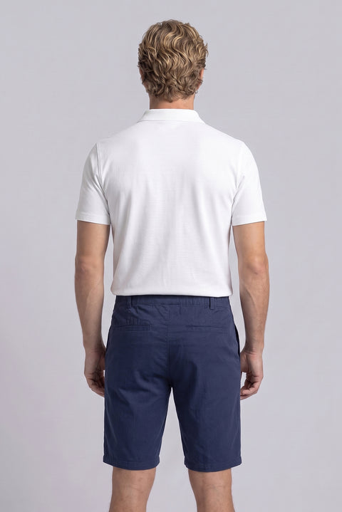 Dark Navy Regular Fit Standard Cut Bermuda Shorts