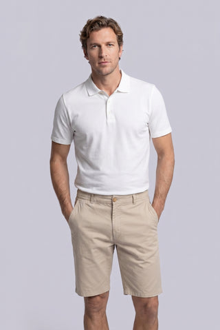  Taş Regular Fit Standart Kesim Çizgili Beli Lastikli Cepli Bermuda Şort