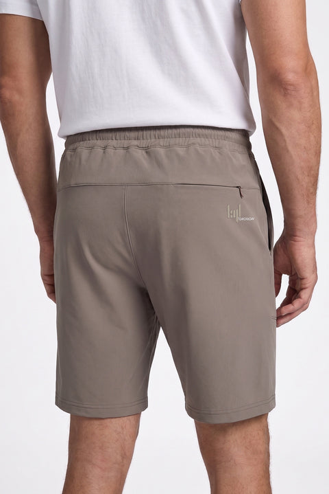 Medium Mink Regular Fit Knitted Shorts