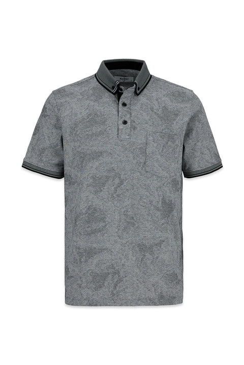 Black Polo Collar Regular Fit T-shirt