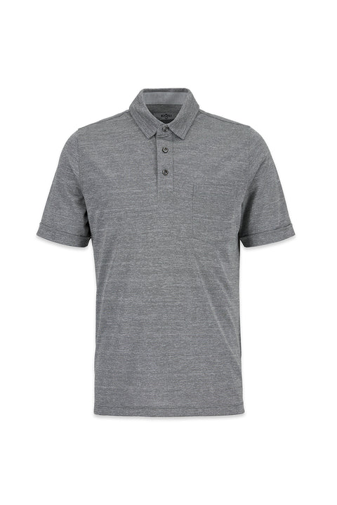 Light Grey Polo Collar Regular Fit T-shirt