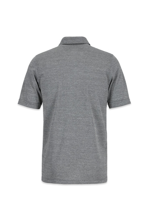 Light Grey Polo Collar Regular Fit T-shirt