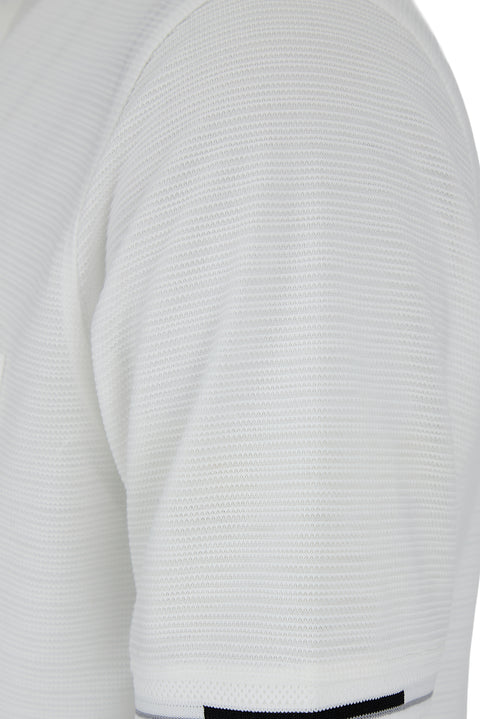 White Polo Collar Regular Fit T-shirt