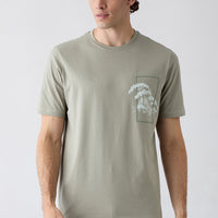 Medium Beige Crew Neck Regular Fit Cotton T-shirt