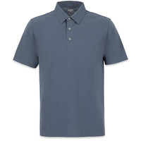 İndigo Polo Yaka Regular Fit İpek Karışımlı Dikişsiz Tişört