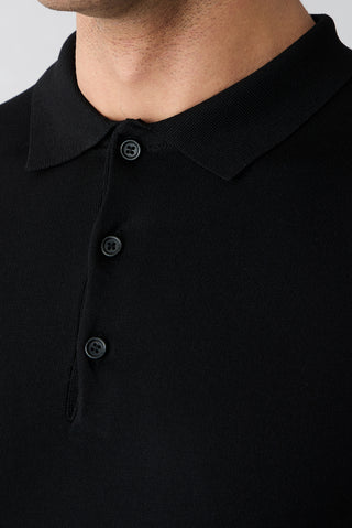  Siyah Regular Fit Polo Yaka Triko T-shırt