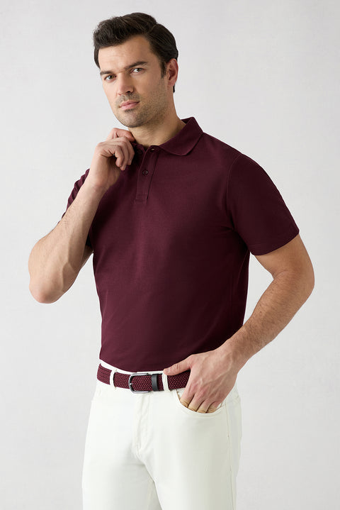 250 Regular Fit Cotton Plain Polo Shirt Set of 2
