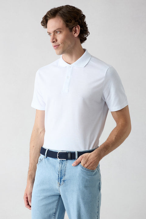940 Regular Fit Cotton Plain Polo Shirt Set of 2