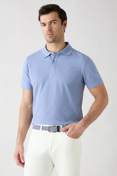 940 Regular Fit Cotton Plain Polo Shirt Set of 2