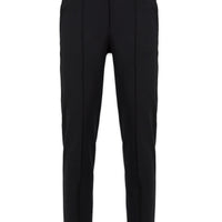 Black Regular Fit Lycra Plain Sweatpants with Drawstring Elastic Waist