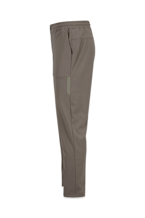 Medium Mink Regular Fit Lycra Plain Sweatpants with Drawstring Elastic Waist