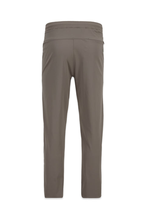 Medium Mink Regular Fit Lycra Plain Sweatpants with Drawstring Elastic Waist