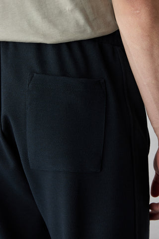  Koyu Lacivert Beli Lastikli İpli Cepli Likralı Sweatpant / Eşofman Altı