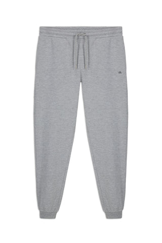  Orta Gri Melanj Beli Lastikli İpli Cepli Pamuklu Sweatpant / Eşofman Altı