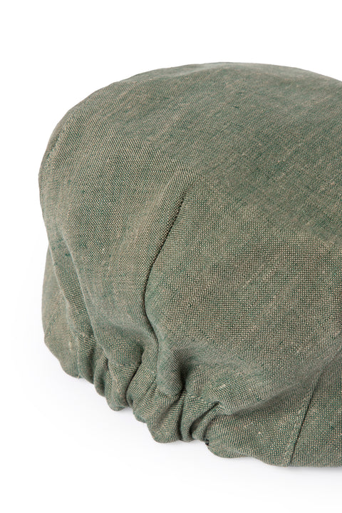 Medium Khaki Linen Cap