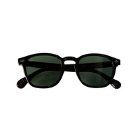 Black Polarized Green Lens Men's Sunglasses with Black Frame (Body 46* Nose Bridge 24* Temple Length 145)