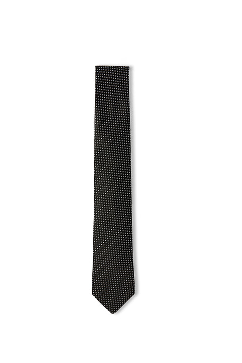 Black Patterned Tie