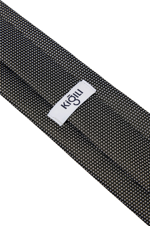 Black Patterned Tie