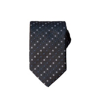 Dark Navy Patterned Tie (75)