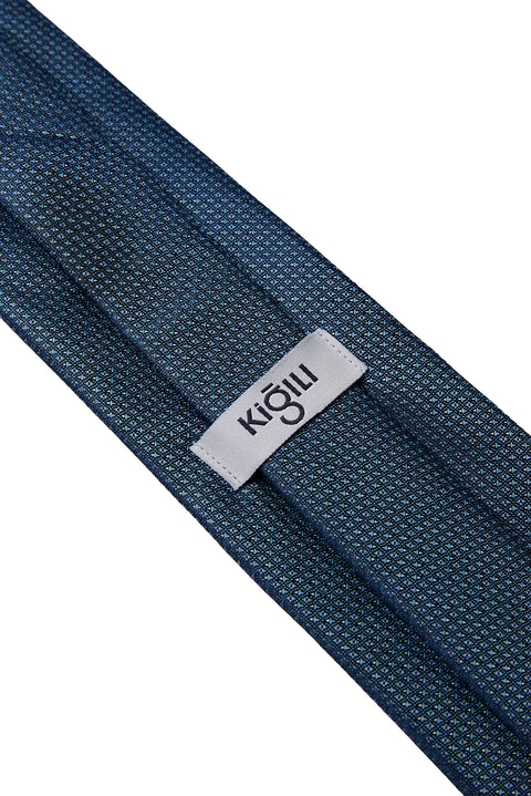 Blue Patterned Tie (75)