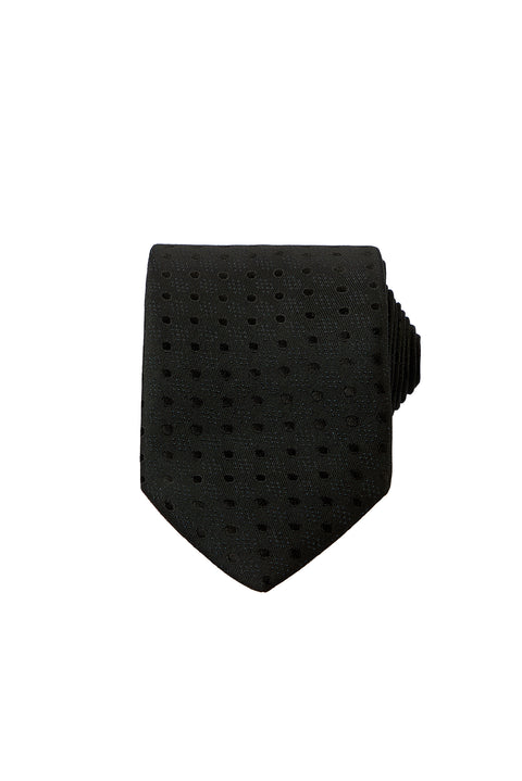Black Patterned Tie (75)