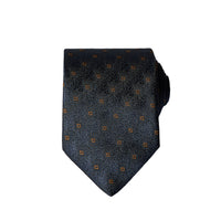 Dark Navy Patterned Tie (75)