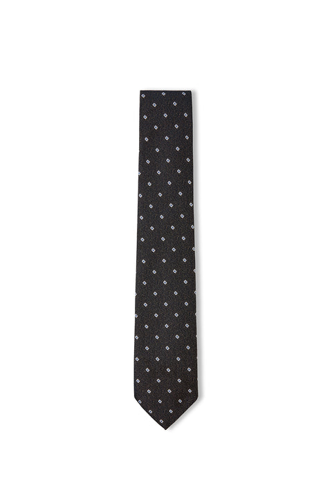 Medium Brown Patterned Tie (75)